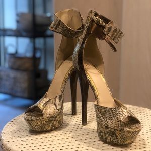 Snake skin heels